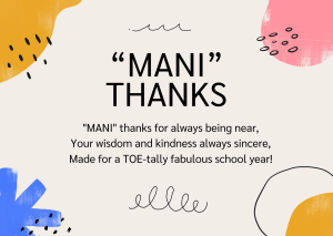 Teacher Manicure Gift Set Poem