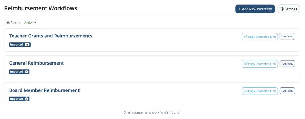 Nonprofit Reimbursement Workflows