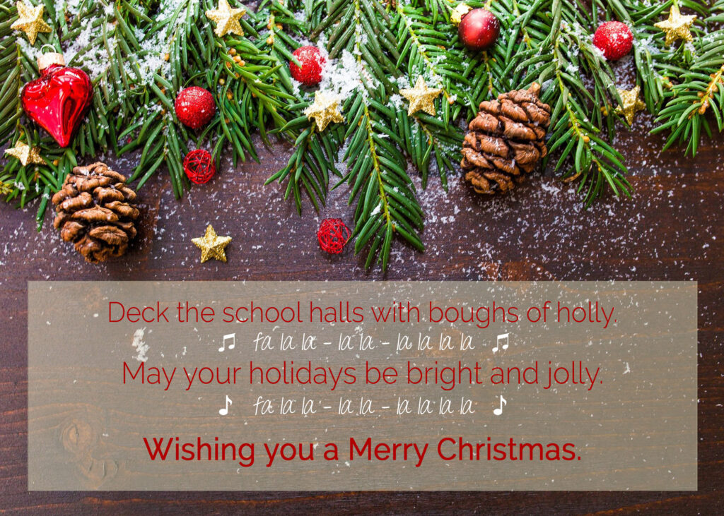 Deck the School Holiday Poem Deck the School Holiday Poem