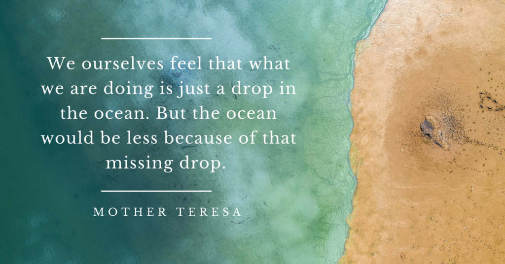 Mother Teresa volunteer quote