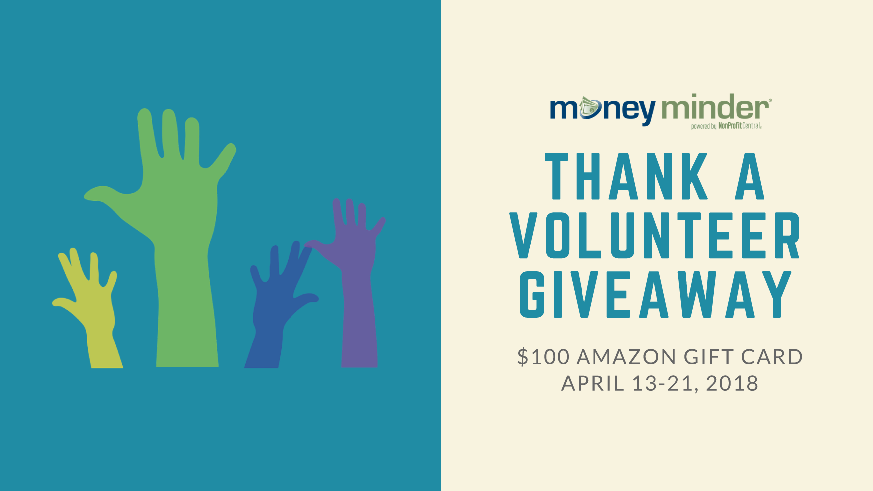thank a volunteer giveaway