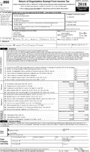 Sample form 990 for PTAs & PTOs