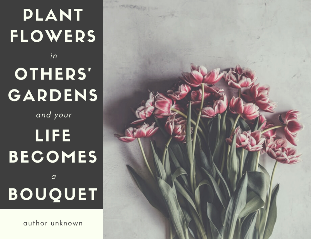 plant flowers in others gardens
