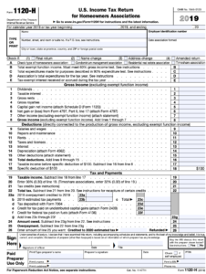 HOA Form 1120-H