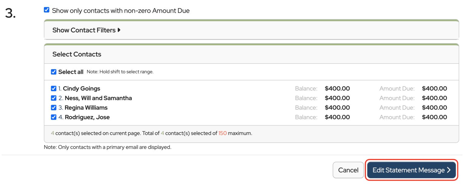 How to Email or Download Statements - MoneyMinder
