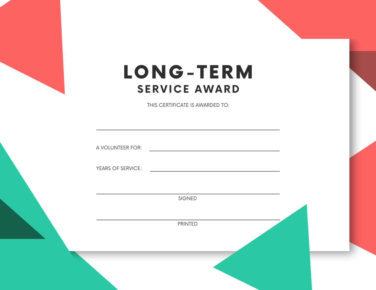 Volunteer Award Ideas with 10 Free Printable Certificates - MoneyMinder