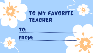 Favorite Teacher Gift Tag