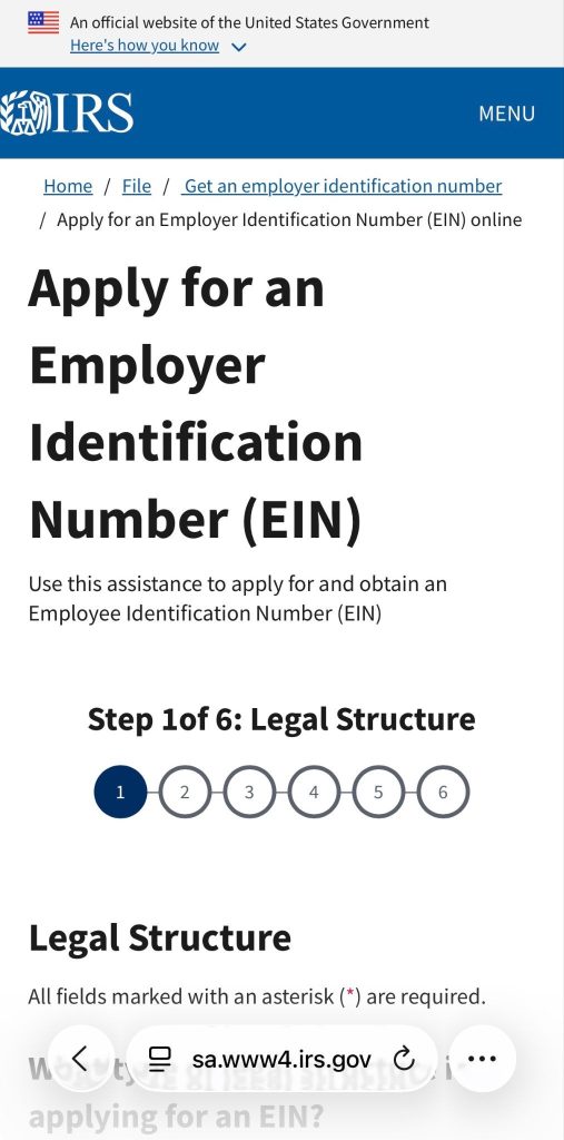 Apply for an Employer Identification Number (EIN)