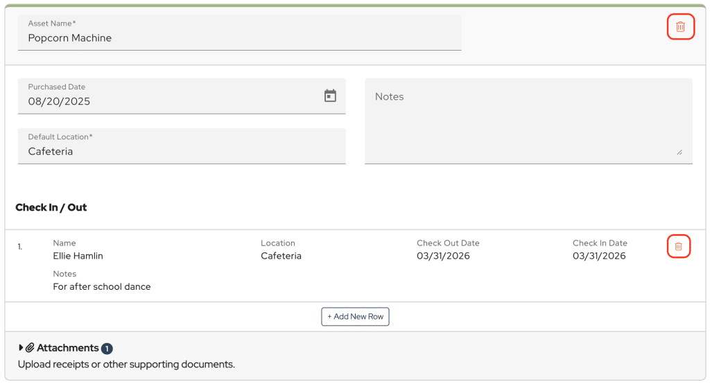 Using the Asset Log - MoneyMinder