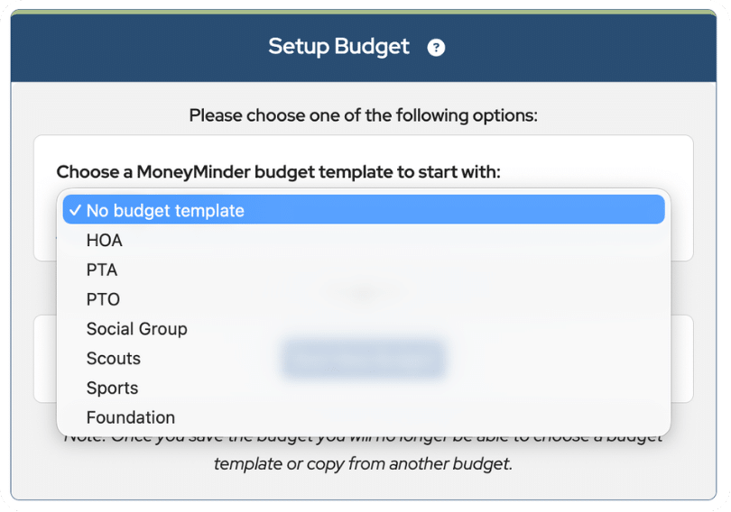 MoneyMinder's Budget Feature for Nonprofits
